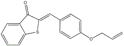 2-[4-(allyloxy)benzylidene]-1-benzothiophen-3(2H)-one Structure