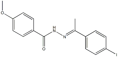 N'-[1-(4-iodophenyl)ethylidene]-4-methoxybenzohydrazide 구조식 이미지