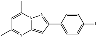 2-(4-iodophenyl)-5,7-dimethylpyrazolo[1,5-a]pyrimidine Structure