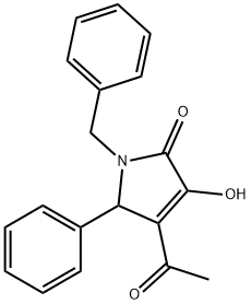 4-acetyl-1-benzyl-3-hydroxy-5-phenyl-1,5-dihydro-2H-pyrrol-2-one 구조식 이미지