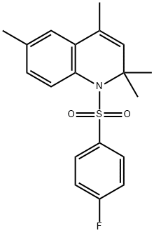 1-[(4-fluorophenyl)sulfonyl]-2,2,4,6-tetramethyl-1,2-dihydroquinoline Structure