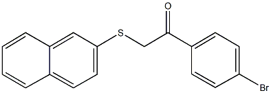 1-(4-bromophenyl)-2-(naphthalen-2-ylsulfanyl)ethanone Structure