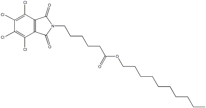 decyl 6-(4,5,6,7-tetrachloro-1,3-dioxo-1,3-dihydro-2H-isoindol-2-yl)hexanoate Structure