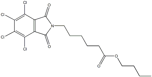 butyl 6-(4,5,6,7-tetrachloro-1,3-dioxo-1,3-dihydro-2H-isoindol-2-yl)hexanoate Structure