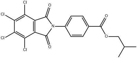 isobutyl 4-(4,5,6,7-tetrachloro-1,3-dioxo-1,3-dihydro-2H-isoindol-2-yl)benzoate Structure