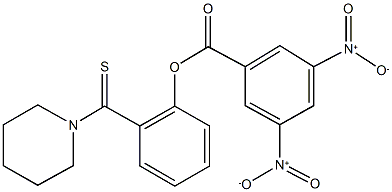 2-(1-piperidinylcarbothioyl)phenyl 3,5-bisnitrobenzoate 구조식 이미지