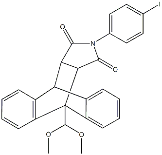 1-(dimethoxymethyl)-17-(4-iodophenyl)-17-azapentacyclo[6.6.5.0~2,7~.0~9,14~.0~15,19~]nonadeca-2,4,6,9,11,13-hexaene-16,18-dione 구조식 이미지