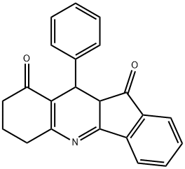 10-phenyl-7,8,10,10a-tetrahydro-6H-indeno[1,2-b]quinoline-9,11-dione 구조식 이미지