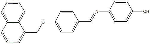 4-{[4-(1-naphthylmethoxy)benzylidene]amino}phenol 구조식 이미지