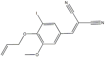 2-[4-(allyloxy)-3-iodo-5-methoxybenzylidene]malononitrile Structure