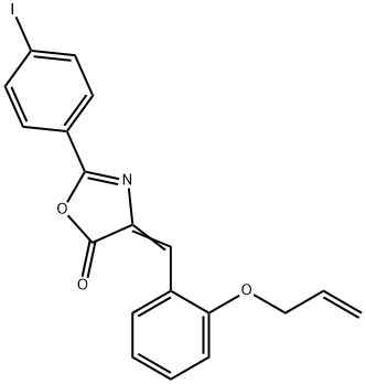 4-[2-(allyloxy)benzylidene]-2-(4-iodophenyl)-1,3-oxazol-5(4H)-one Structure