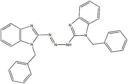 1-benzyl-2-[3-(1-benzyl-1H-benzimidazol-2-yl)-1-triazenyl]-1H-benzimidazole 구조식 이미지