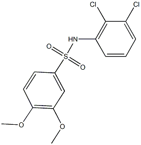 N-(2,3-dichlorophenyl)-3,4-dimethoxybenzenesulfonamide 구조식 이미지