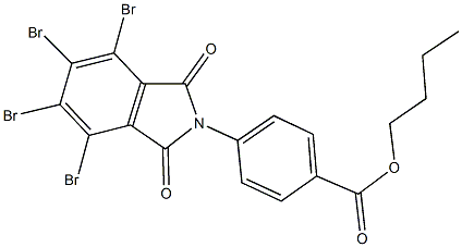 butyl 4-(4,5,6,7-tetrabromo-1,3-dioxo-1,3-dihydro-2H-isoindol-2-yl)benzoate Structure