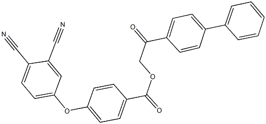 2-[1,1'-biphenyl]-4-yl-2-oxoethyl 4-(3,4-dicyanophenoxy)benzoate Structure