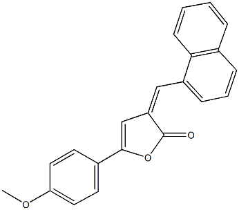 5-(4-methoxyphenyl)-3-(1-naphthylmethylene)-2(3H)-furanone 구조식 이미지