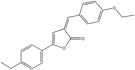 3-(4-ethoxybenzylidene)-5-(4-ethylphenyl)-2(3H)-furanone 구조식 이미지