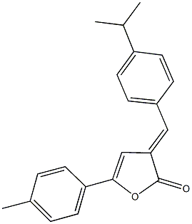 3-(4-isopropylbenzylidene)-5-(4-methylphenyl)-2(3H)-furanone 구조식 이미지