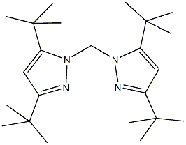 3,5-ditert-butyl-1-[(3,5-ditert-butyl-1H-pyrazol-1-yl)methyl]-1H-pyrazole Structure