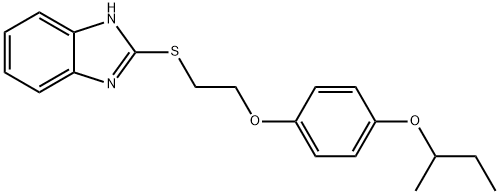 2-{[2-(4-sec-butoxyphenoxy)ethyl]sulfanyl}-1H-benzimidazole 구조식 이미지