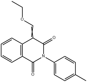 4-(ethoxymethylene)-2-(4-methylphenyl)-1,3(2H,4H)-isoquinolinedione 구조식 이미지