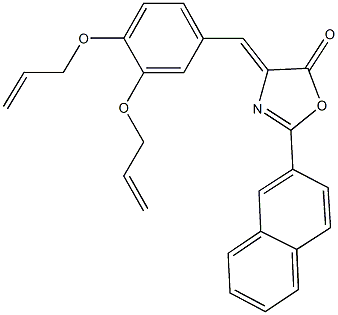 4-[3,4-bis(allyloxy)benzylidene]-2-(2-naphthyl)-1,3-oxazol-5(4H)-one Structure