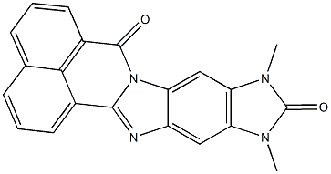 10,12-dimethyl-10,12-dihydro-7H,11H-benzo[de]imidazo[4',5':5,6]benzimidazo[2,1-a]isoquinoline-7,11-dione Structure