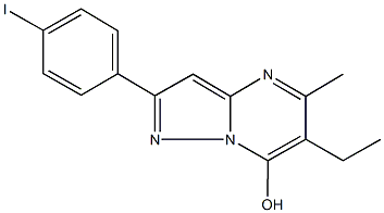 6-ethyl-2-(4-iodophenyl)-5-methylpyrazolo[1,5-a]pyrimidin-7-ol Structure