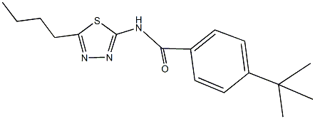 4-tert-butyl-N-(5-butyl-1,3,4-thiadiazol-2-yl)benzamide 구조식 이미지