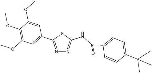 4-tert-butyl-N-[5-(3,4,5-trimethoxyphenyl)-1,3,4-thiadiazol-2-yl]benzamide Structure