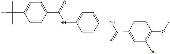 3-bromo-N-{4-[(4-tert-butylbenzoyl)amino]phenyl}-4-methoxybenzamide Structure