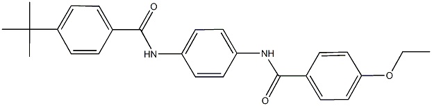 4-(1,1-dimethylethyl)-N-[4-({[4-(ethyloxy)phenyl]carbonyl}amino)phenyl]benzamide 구조식 이미지