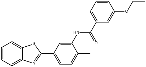 N-[5-(1,3-benzothiazol-2-yl)-2-methylphenyl]-3-ethoxybenzamide Structure