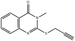 3-methyl-2-(2-propynylsulfanyl)-4(3H)-quinazolinone 구조식 이미지
