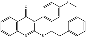 3-(4-methoxyphenyl)-2-[(2-phenylethyl)sulfanyl]-4(3H)-quinazolinone 구조식 이미지