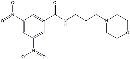3,5-bisnitro-N-[3-(4-morpholinyl)propyl]benzamide 구조식 이미지