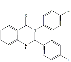 2-(4-fluorophenyl)-3-(4-methoxyphenyl)-2,3-dihydro-4(1H)-quinazolinone 구조식 이미지