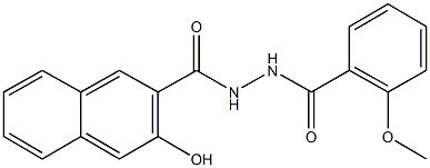 3-hydroxy-N'-(2-methoxybenzoyl)-2-naphthohydrazide 구조식 이미지