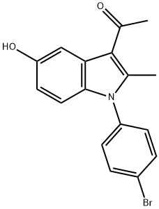 1-[1-(4-bromophenyl)-5-hydroxy-2-methyl-1H-indol-3-yl]ethanone Structure