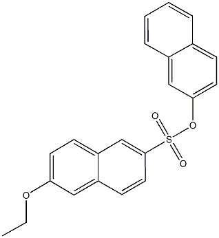 2-naphthyl 6-ethoxy-2-naphthalenesulfonate 구조식 이미지