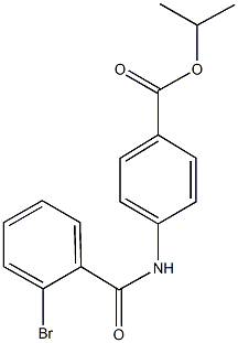 isopropyl 4-[(2-bromobenzoyl)amino]benzoate Structure