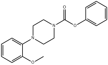 phenyl 4-(2-methoxyphenyl)-1-piperazinecarboxylate Structure