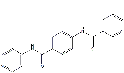 3-iodo-N-{4-[(pyridin-4-ylamino)carbonyl]phenyl}benzamide 구조식 이미지