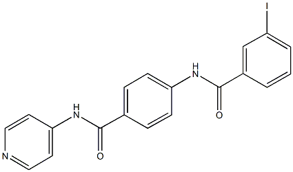 3-iodo-N-{4-[(pyridin-4-ylamino)carbonyl]phenyl}benzamide Structure