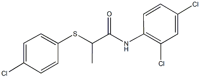 2-[(4-chlorophenyl)sulfanyl]-N-(2,4-dichlorophenyl)propanamide Structure