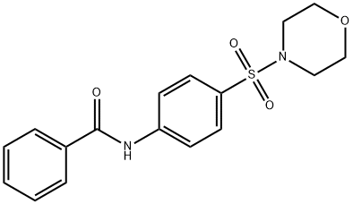 N-[4-(4-morpholinylsulfonyl)phenyl]benzamide 구조식 이미지