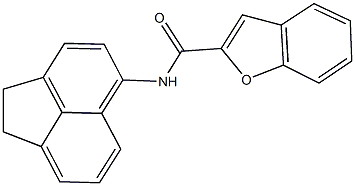 N-(1,2-dihydro-5-acenaphthylenyl)-1-benzofuran-2-carboxamide 구조식 이미지