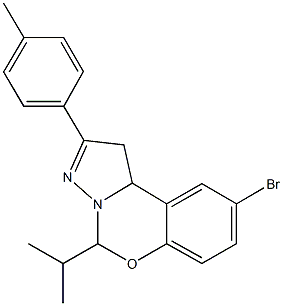 9-bromo-5-(1-methylethyl)-2-(4-methylphenyl)-1,10b-dihydropyrazolo[1,5-c][1,3]benzoxazine Structure