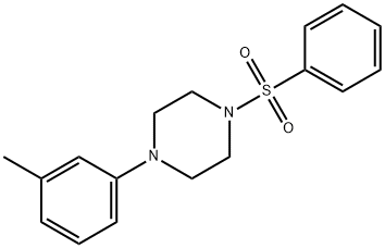 1-(3-methylphenyl)-4-(phenylsulfonyl)piperazine Structure