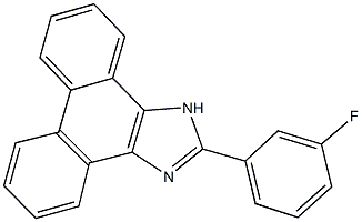 2-(3-fluorophenyl)-1H-phenanthro[9,10-d]imidazole Structure